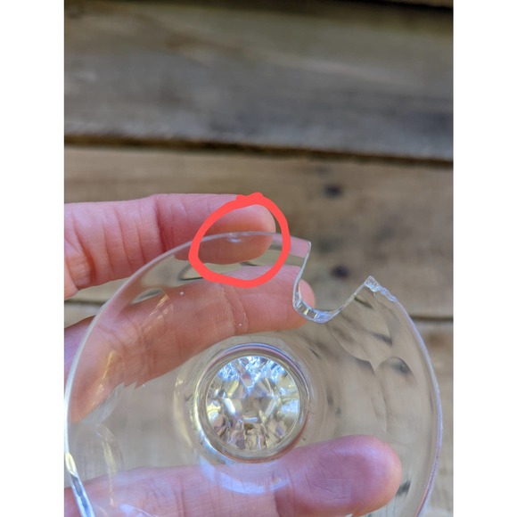 Vintage Crystal Jam Jar / Crystal sugar dish / Honey pot - Picture 6 of 6